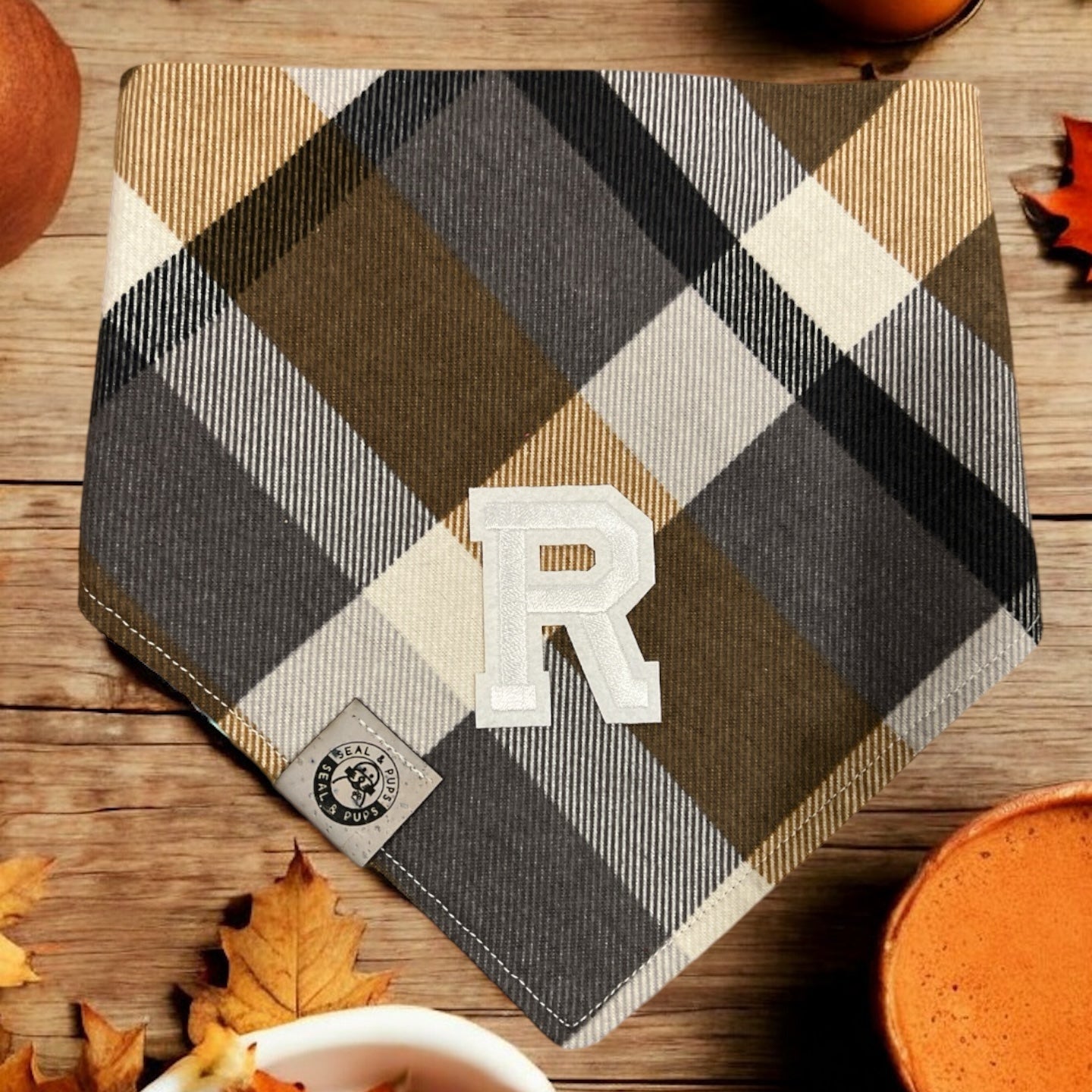 Fall Plaid (Pups initial available in Shop Fun add ons)